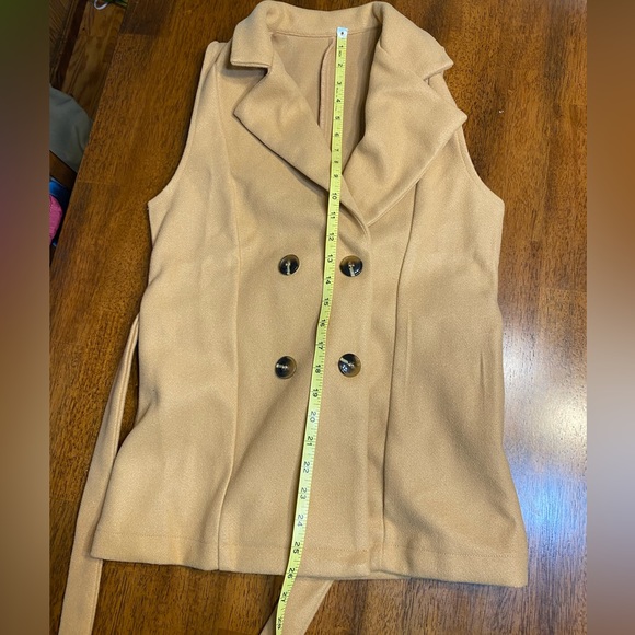 Shein Lune double breasted Vest overcoat size extra small. NWT - Picture 9 of 14